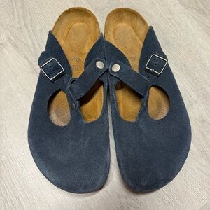 Birkenstock Navy Blue Suede Bern 42